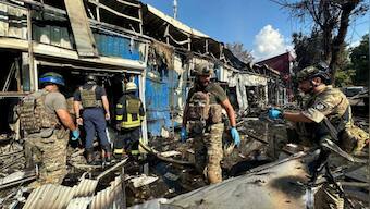 An afternoon coordinated attack in the city's centre resulted in the deaths of two individuals and the injuries of ten more, according to Prokudin Image Courtesy Reuters