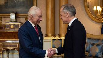 King Charles meets Canada's Prime Minister Mark Carney at Buckingham Palace. File Image- AP
