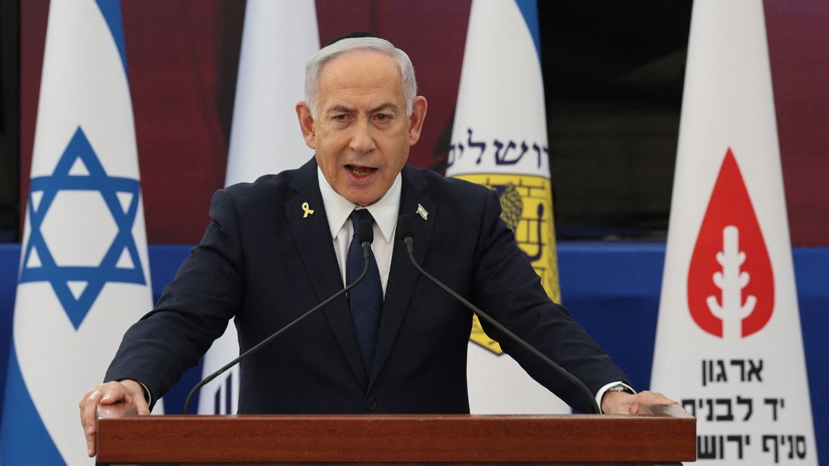 Israeli Prime Minister Benjamin Netanyahu claimed that Netanyahu claimed that Keir Starmer, France’s Emmanuel Macron and Canada’s Mark Carney had "effectively said they want Hamas to remain in power".. AFP Photo Israeli Prime Minister Benjamin Netanyahu claimed that Netanyahu claimed that Keir Starmer, France’s Emmanuel Macron and Canada’s Mark Carney had "effectively said they want Hamas to remain in power".. AFP Photo